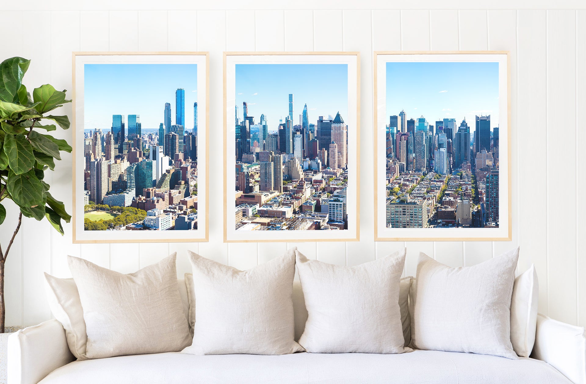 Manhattan Skyline Triptych, New York City