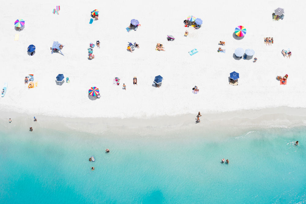 Naples Beach, Naples Florida, Large White Frame, Final Sale