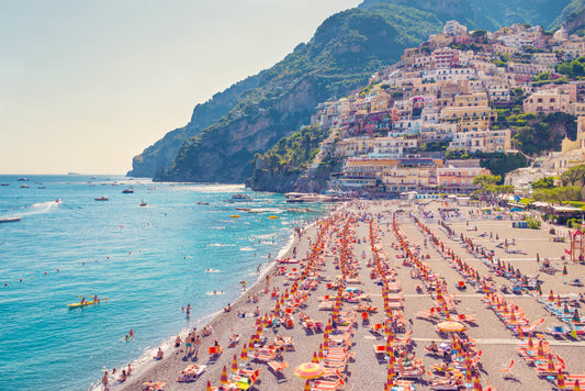 Positano Beach, X-Large White Frame, Final Sale