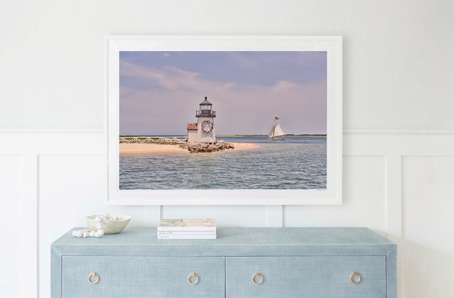 Sailing by Brant Point Lighthouse, Nantucket