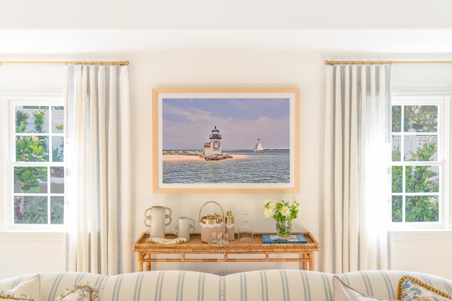 Sailing by Brant Point Lighthouse, Nantucket