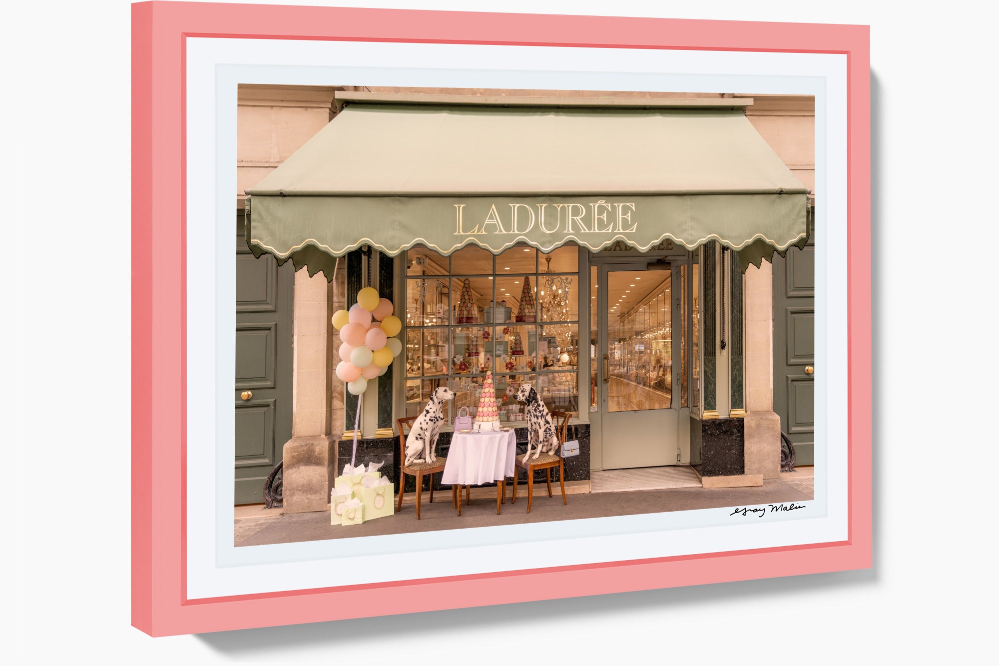 Spotted at Ladurée, Paris, Pink Frame