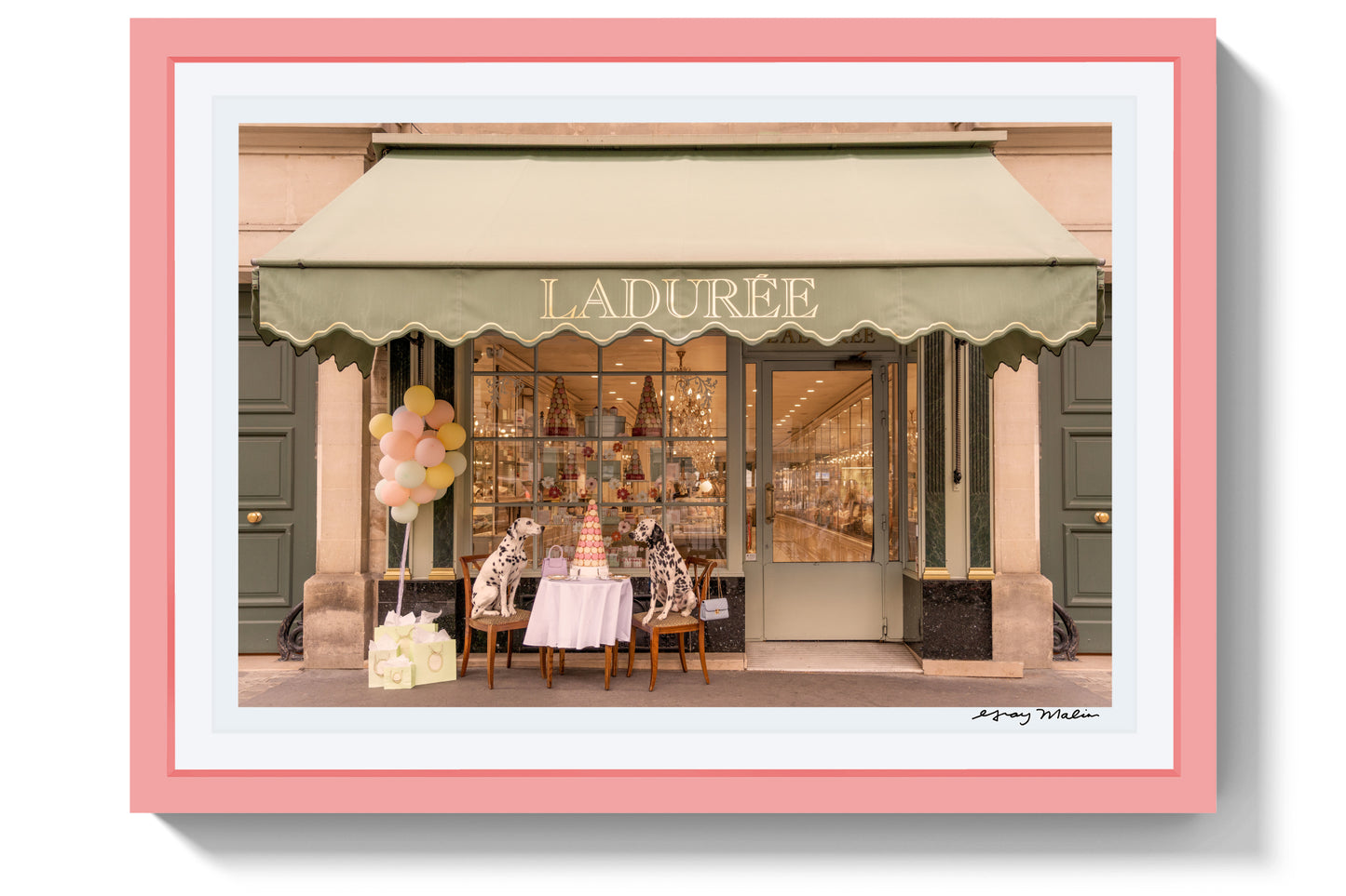 Spotted at Ladurée, Paris, Pink Frame