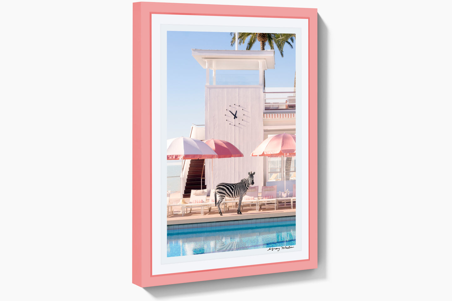 Sun and Stripes, Coral Casino, Pink Frame