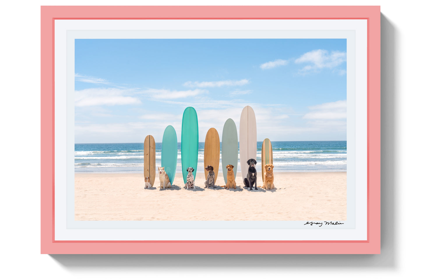 Surf's Up, San Diego, Pink Frame