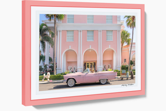 Product image for The Arrival, The Colony Hotel, Pink Frame