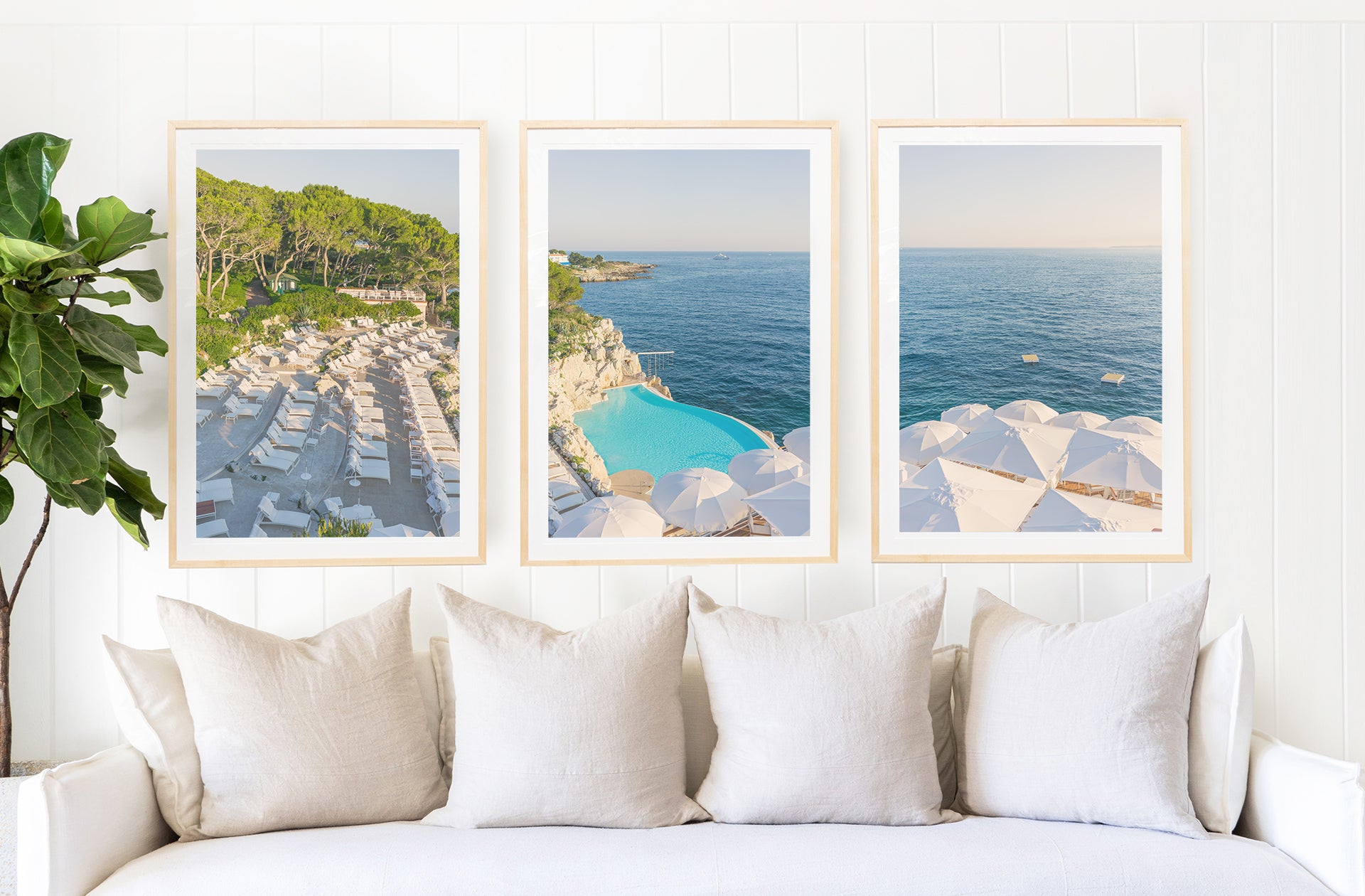 The Swimming Pool, Cap d'Antibes Triptych