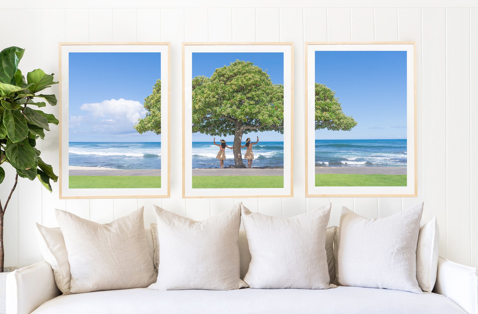 Under the Beach Tree Triptych, Four Seasons Hualalai, Hawai’i
