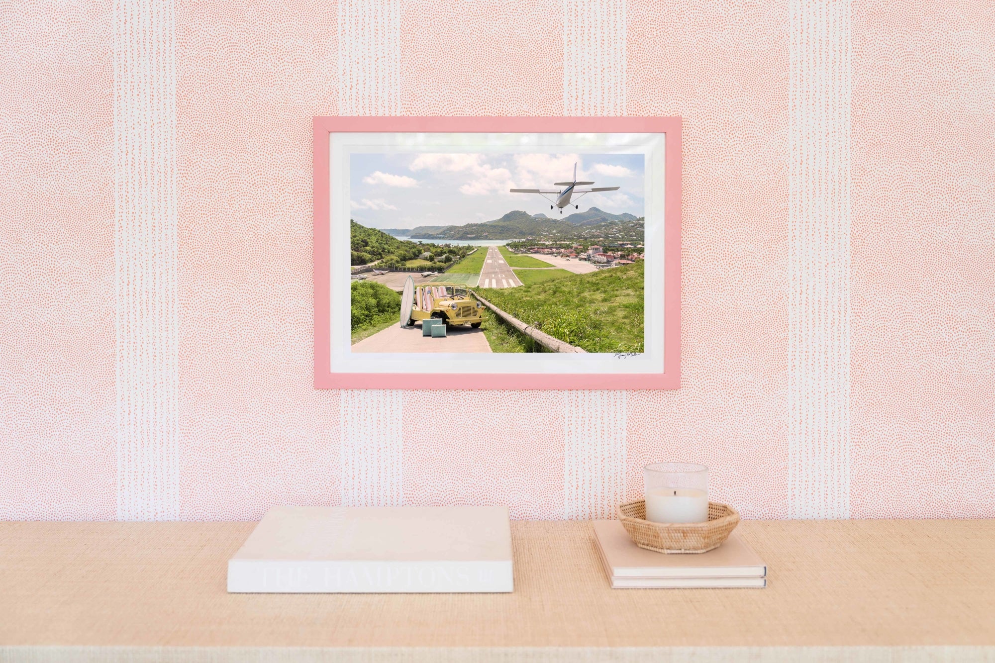 Welcome to St. Barths, Pink Frame