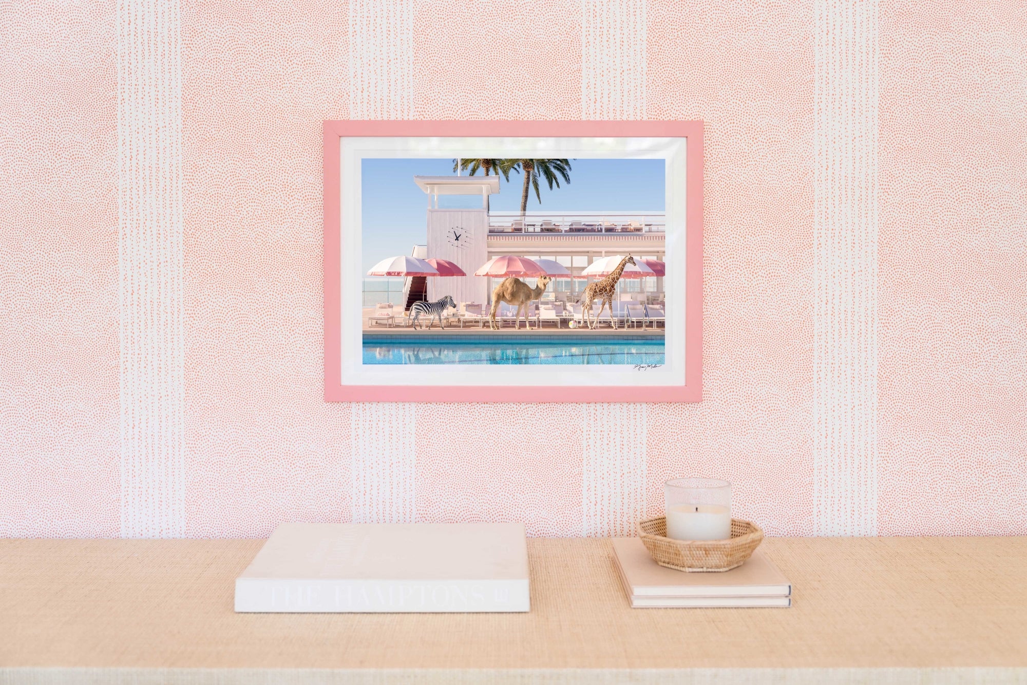 Wild at the Coral Casino, Pink Frame