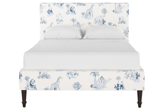 Product image for The Platform Bed, Toile Blue