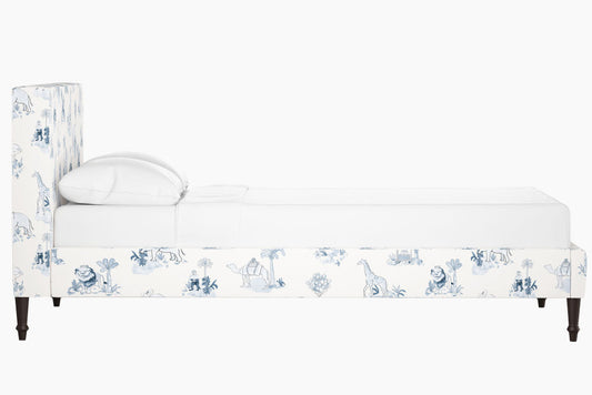 The Platform Bed, Toile Blue