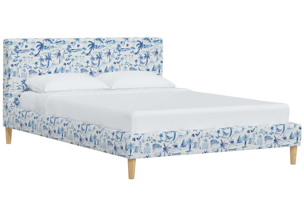 The Platform Bed, Beach Toile Navy