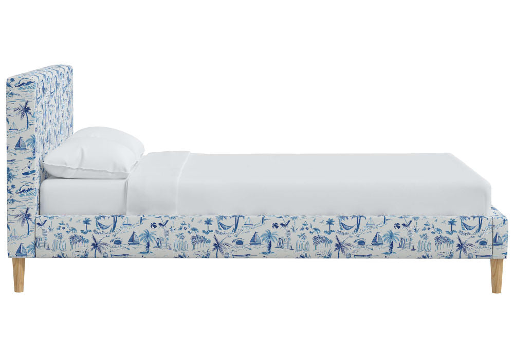 The Platform Bed, Beach Toile Navy