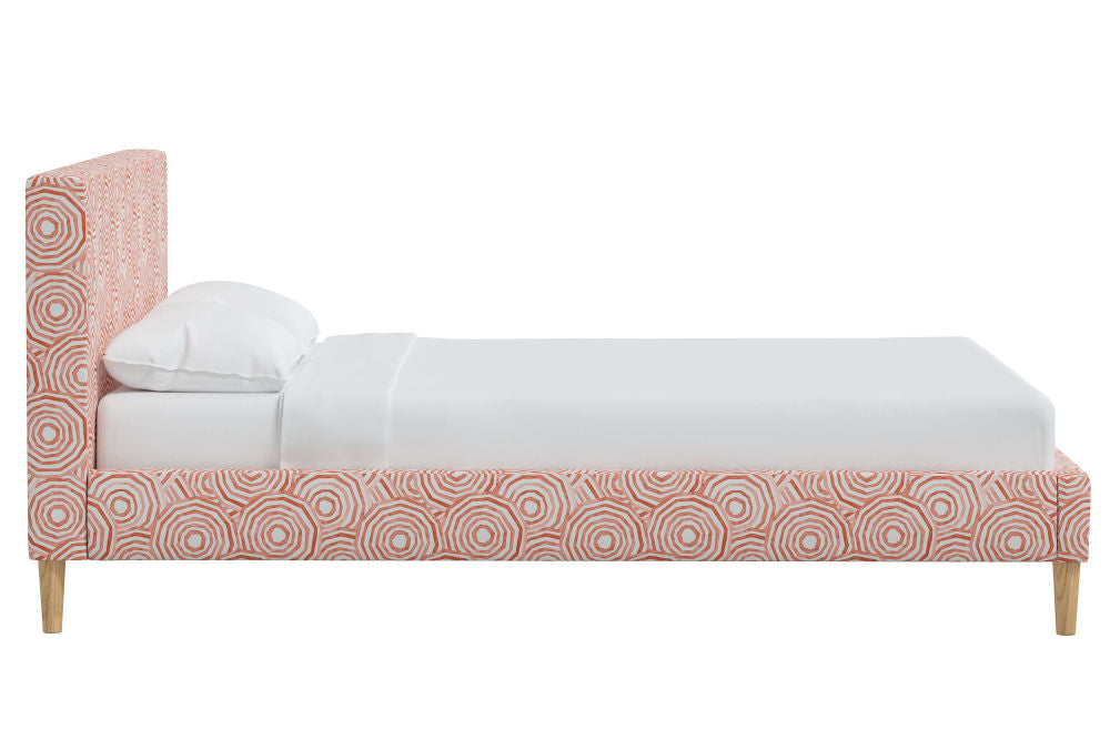 The Platform Bed, Umbrella Swirl Coral