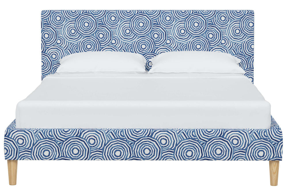 The Platform Bed, Umbrella Swirl Navy