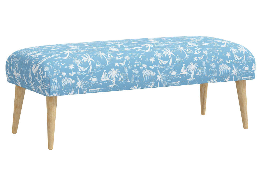 The Bench, Beach Toile Blue