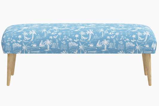 Product image for The Bench, Beach Toile Blue