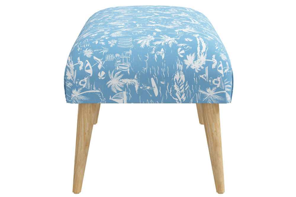 The Bench, Beach Toile Blue