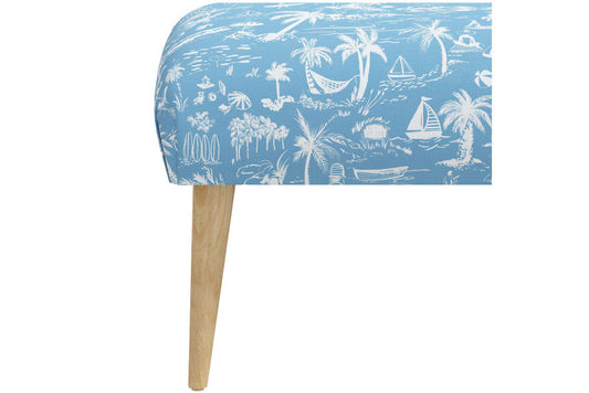 The Bench, Beach Toile Blue