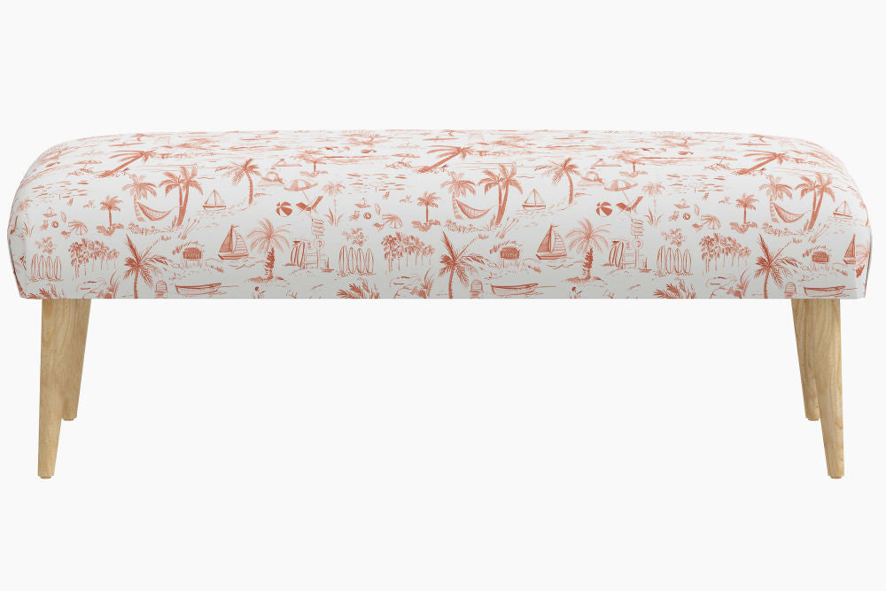 The Bench, Beach Toile Coral