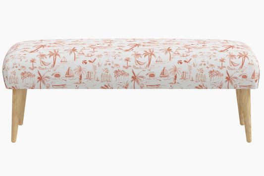 Product image for The Bench, Beach Toile Coral