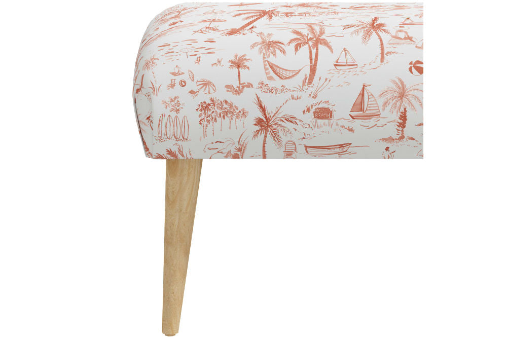 The Bench, Beach Toile Coral