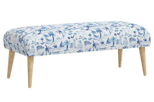 The Bench, Beach Toile Navy