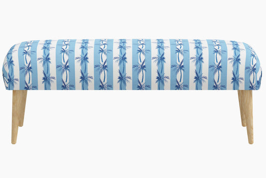 Product image for The Bench, Cabana Stripe Palms Blue