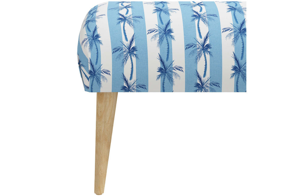 The Bench, Cabana Stripe Palms Blue