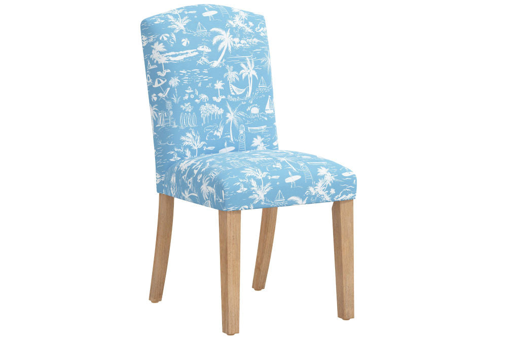 The Dining Chair, Beach Toile Blue