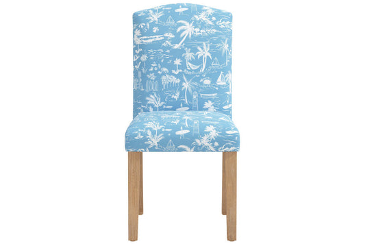 Product image for The Dining Chair, Beach Toile Blue