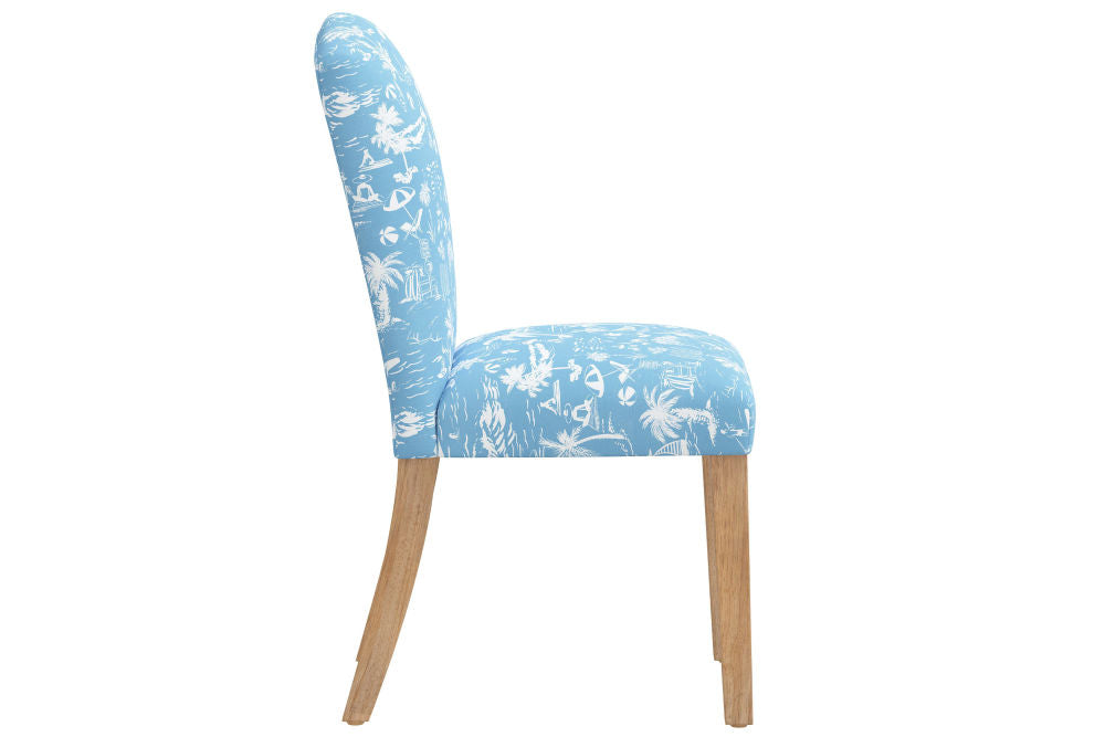 The Dining Chair, Beach Toile Blue