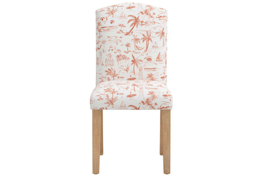 Product image for The Dining Chair, Beach Toile Coral