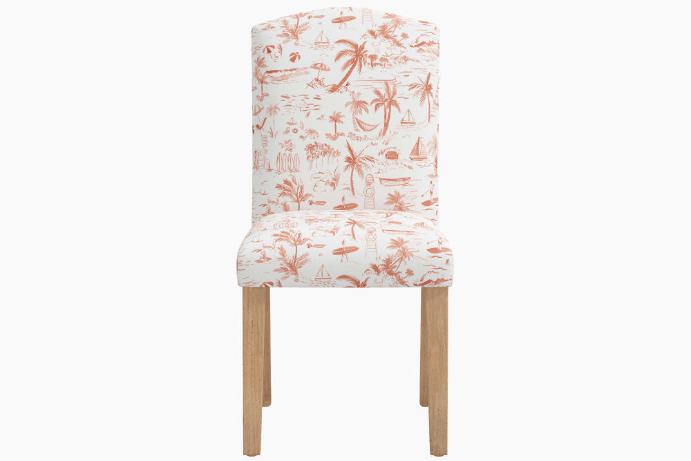 The Dining Chair, Beach Toile Coral