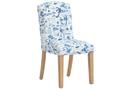 Product image for The Dining Chair, Beach Toile Navy