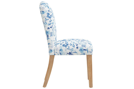 The Dining Chair, Beach Toile Navy