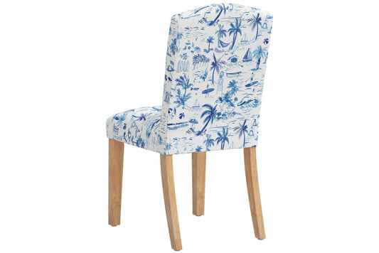 The Dining Chair, Beach Toile Navy