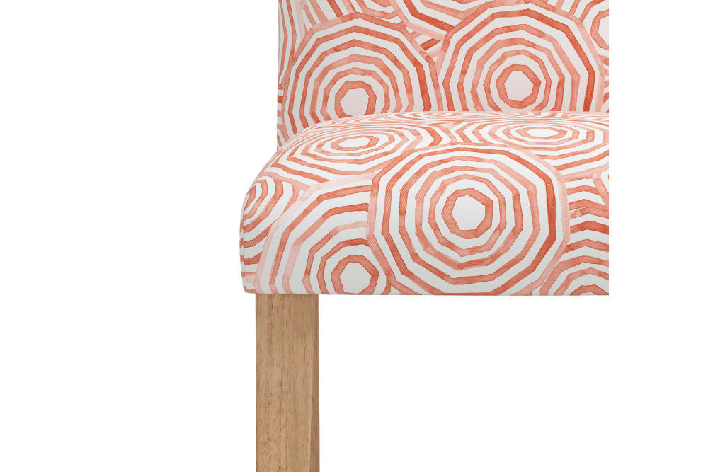 The Dining Chair, Umbrella Swirl Coral