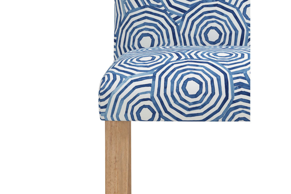 The Dining Chair, Umbrella Swirl Navy