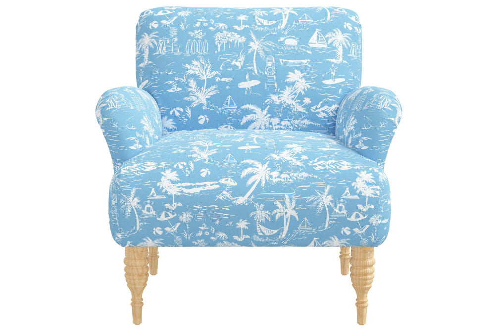 The Armchair, Beach Toile Blue