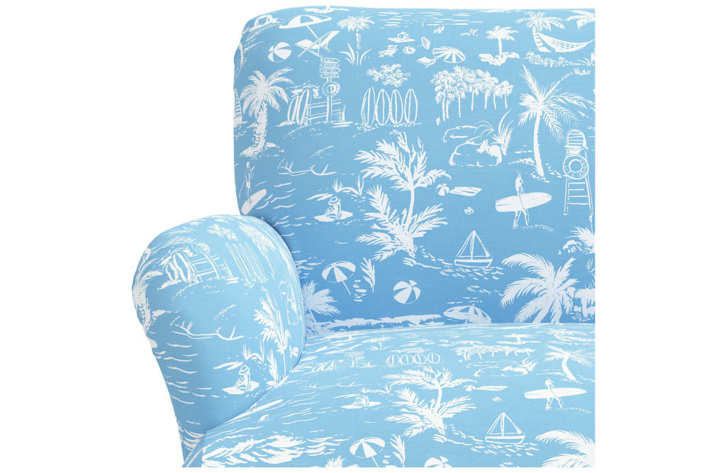 The Armchair, Beach Toile Blue