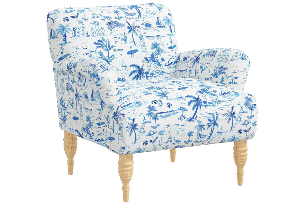 The Armchair, Beach Toile Navy