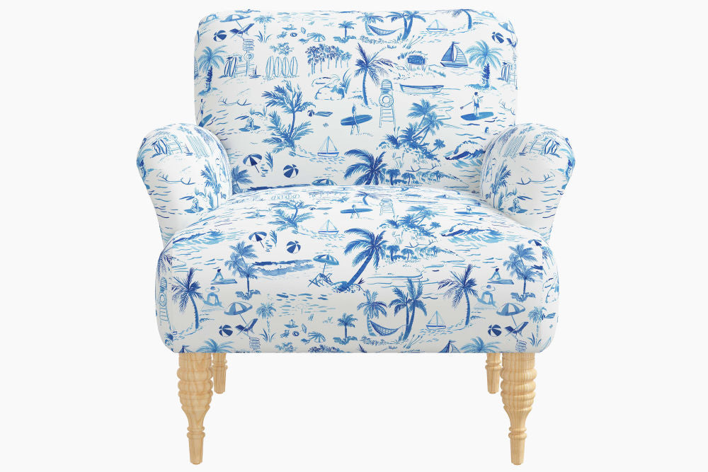 The Armchair, Beach Toile Navy