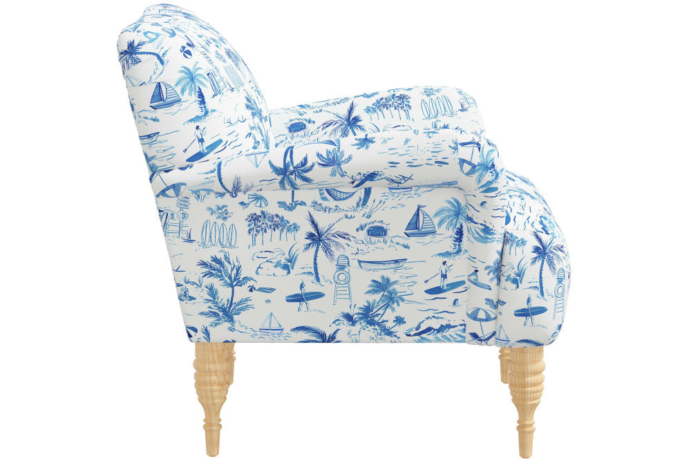 The Armchair, Beach Toile Navy