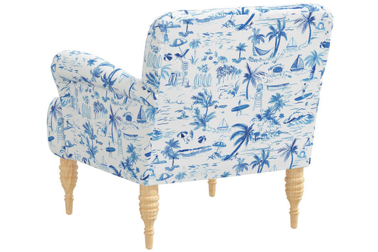 The Armchair, Beach Toile Navy