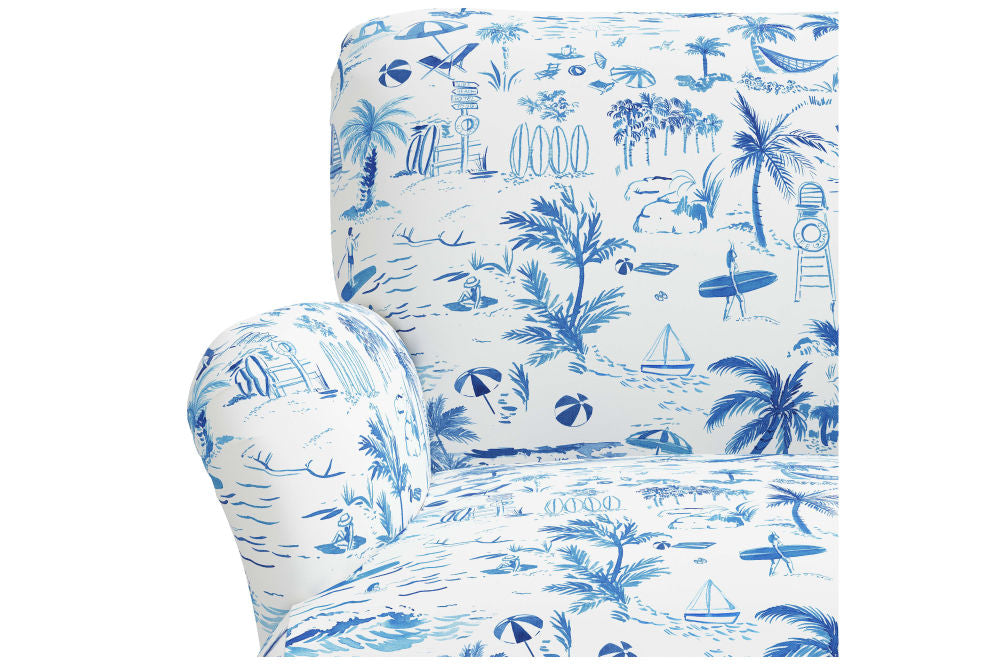 The Armchair, Beach Toile Navy