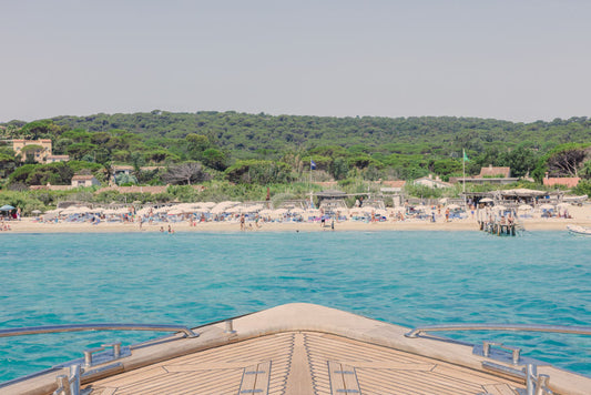 Arriving at Club 55, St. Tropez