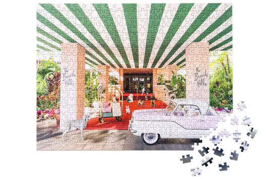 The Dogs at The Beverly Hills Hotel Two-Sided Puzzle