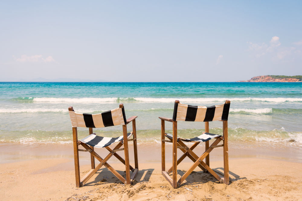 Black and White Chairs, Greece